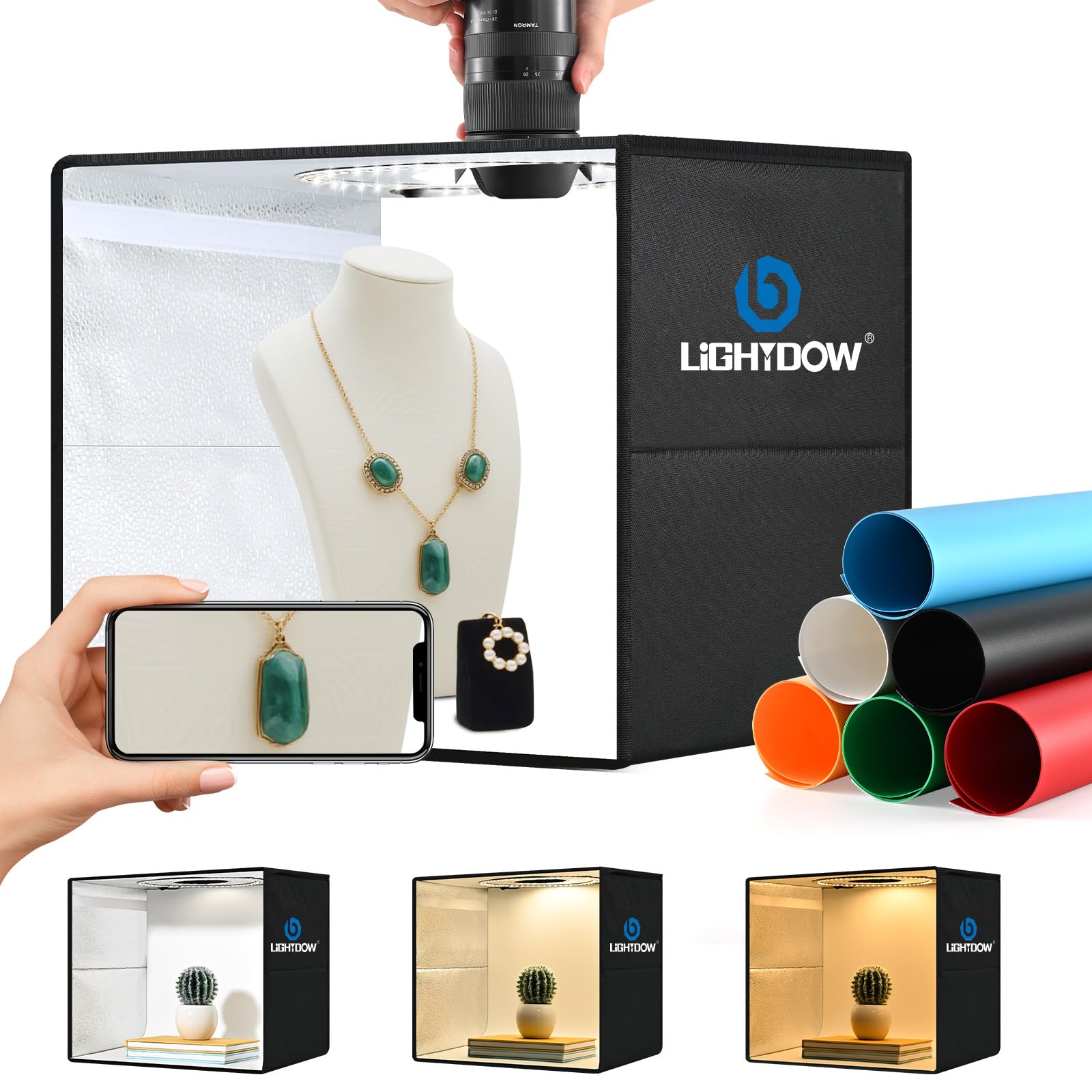40x30cm Photo Studio Light Box | 120 LED Portable Shooting Tent