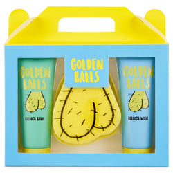 Jolof Store Golden Balls Men's Intimate Grooming Kit – 3-Piece Gift Set