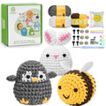 Beginner Crochet Kit - Amigurumi Animal Kit with Video Tutorials