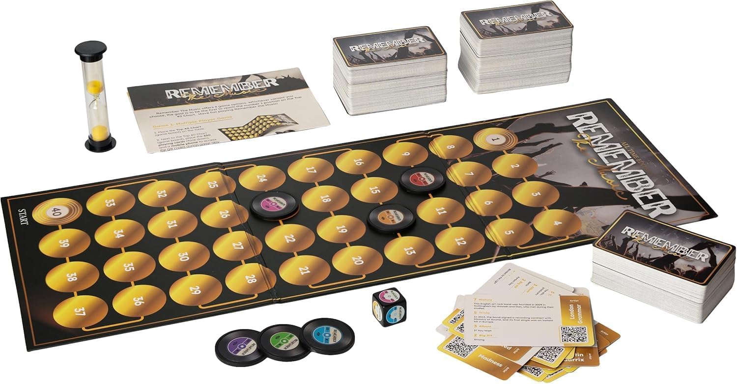 Remember The Music Trivia Board Game by Snaps – All Time Edition