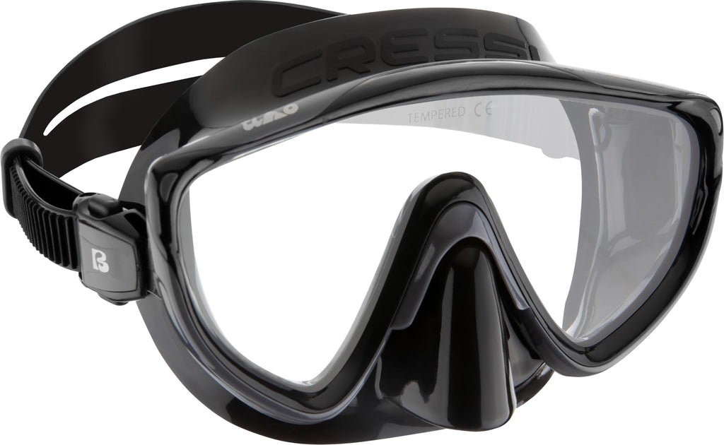 Cressi Tino Adventure Snorkel Set | Tonga Fins & Mask | Black/Graphite L/XL