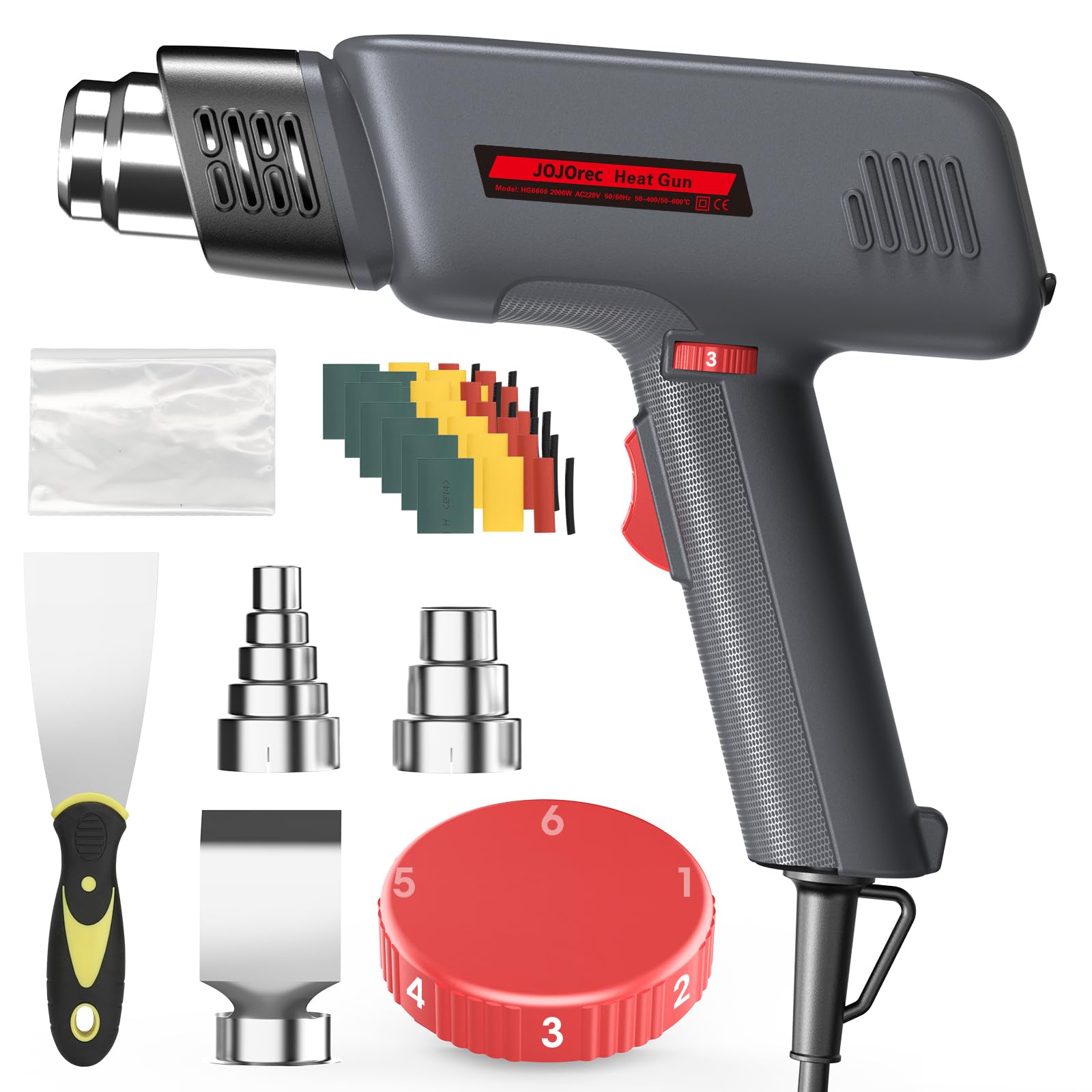 JOJOrec 2000W Professional Heat Gun – Variable Temperature Hot Air Gun