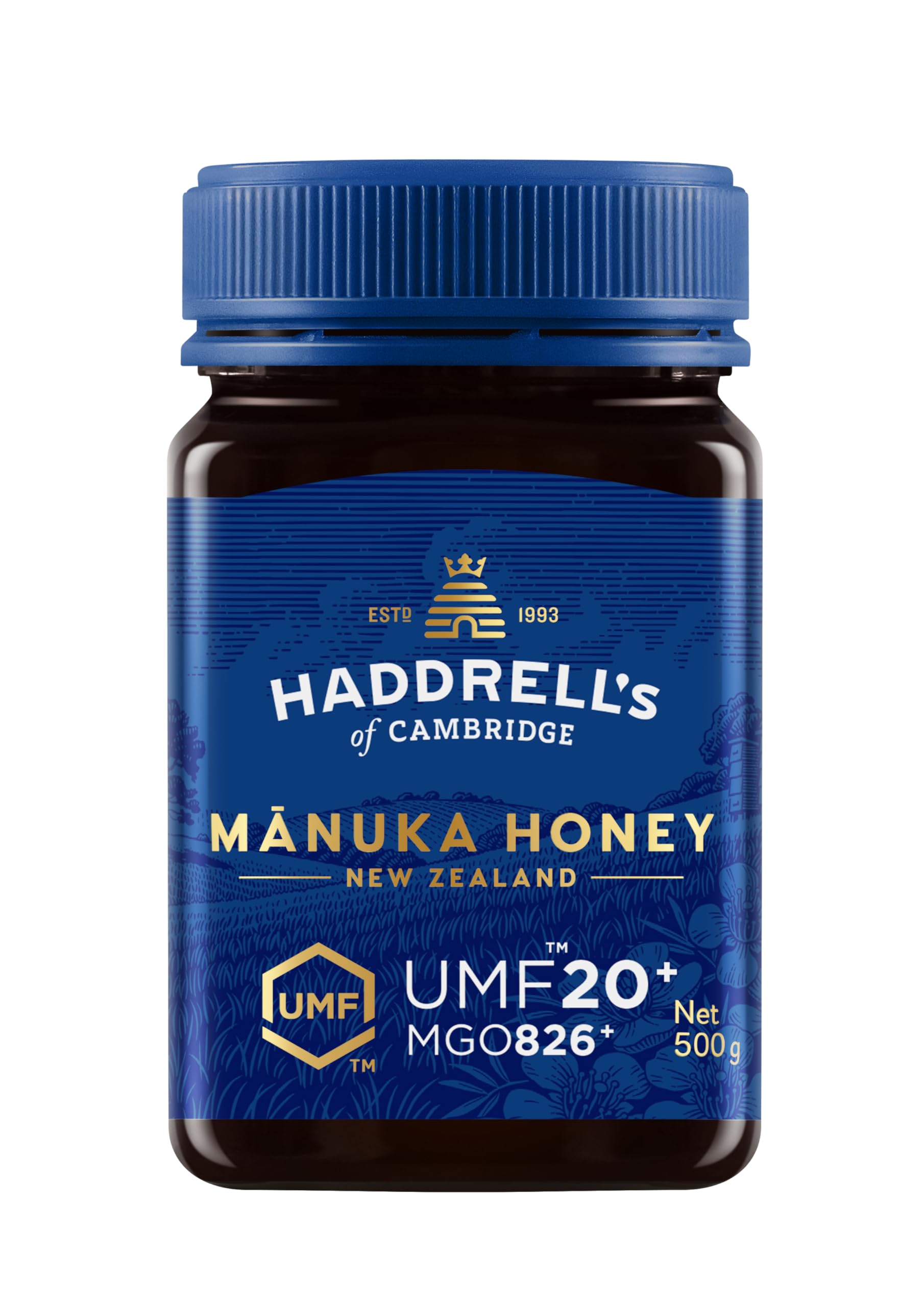 Haddrell's of Cambridge Manuka Honey - UMF 20+ MGO 826+ - 500g