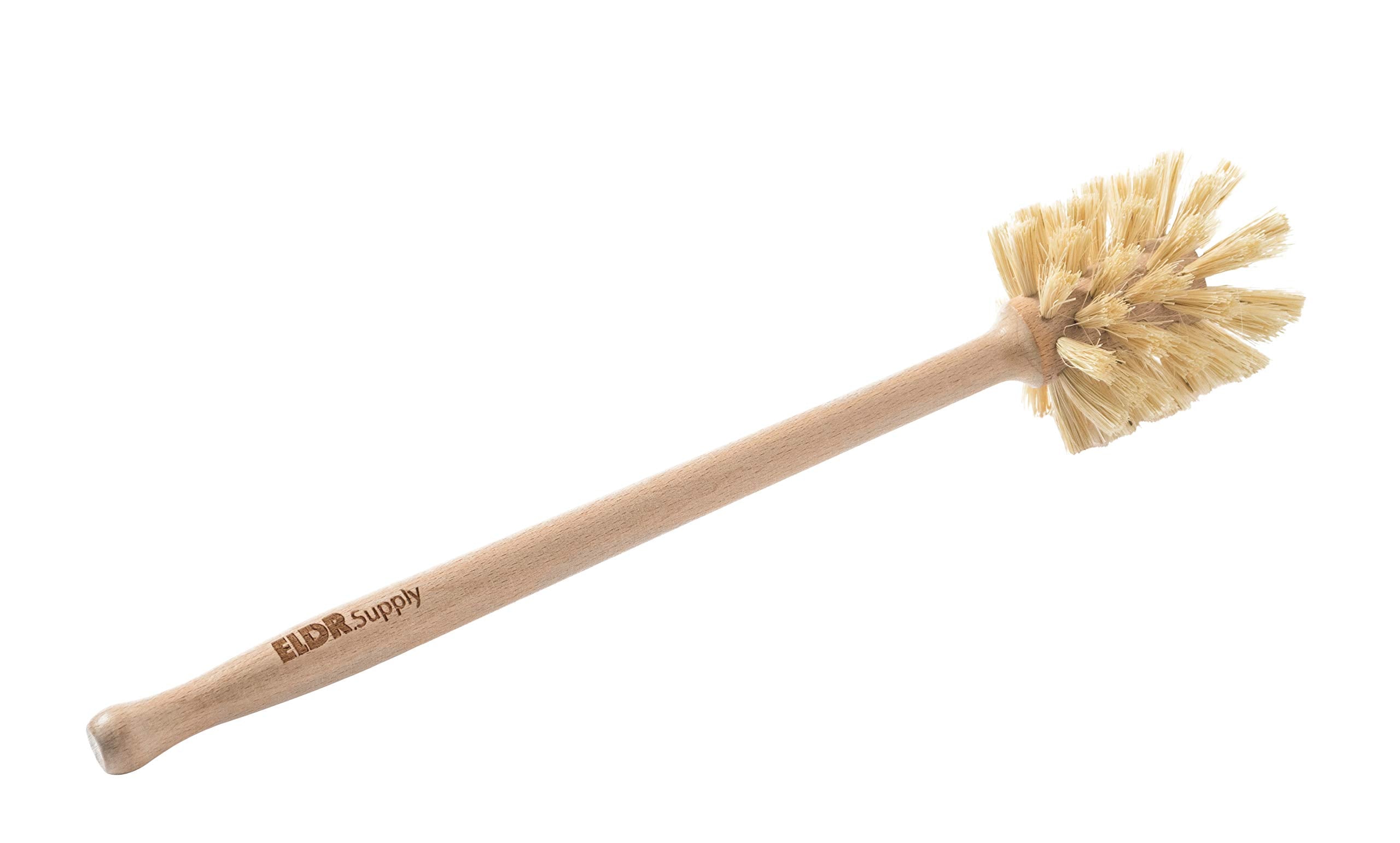 ELDR Supply Bottle Brush – 14in Beechwood Handle & Vegan Hemp Bristles