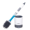 Letyjecky Silicone Toilet Brush with Detergent Dispenser – Grey