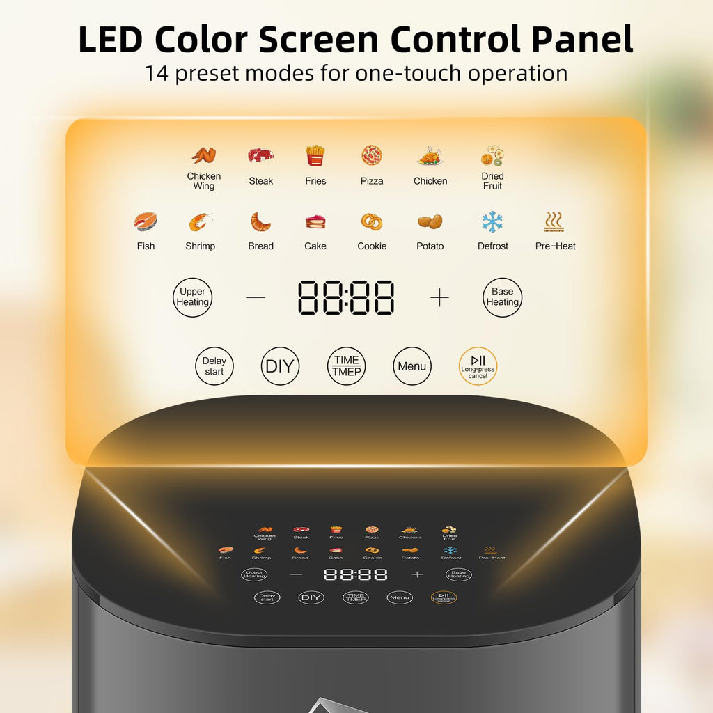 Uten Dual Blaze Air Fryer 5.5L | 14-in-1 Smart Cooker with Visual Window