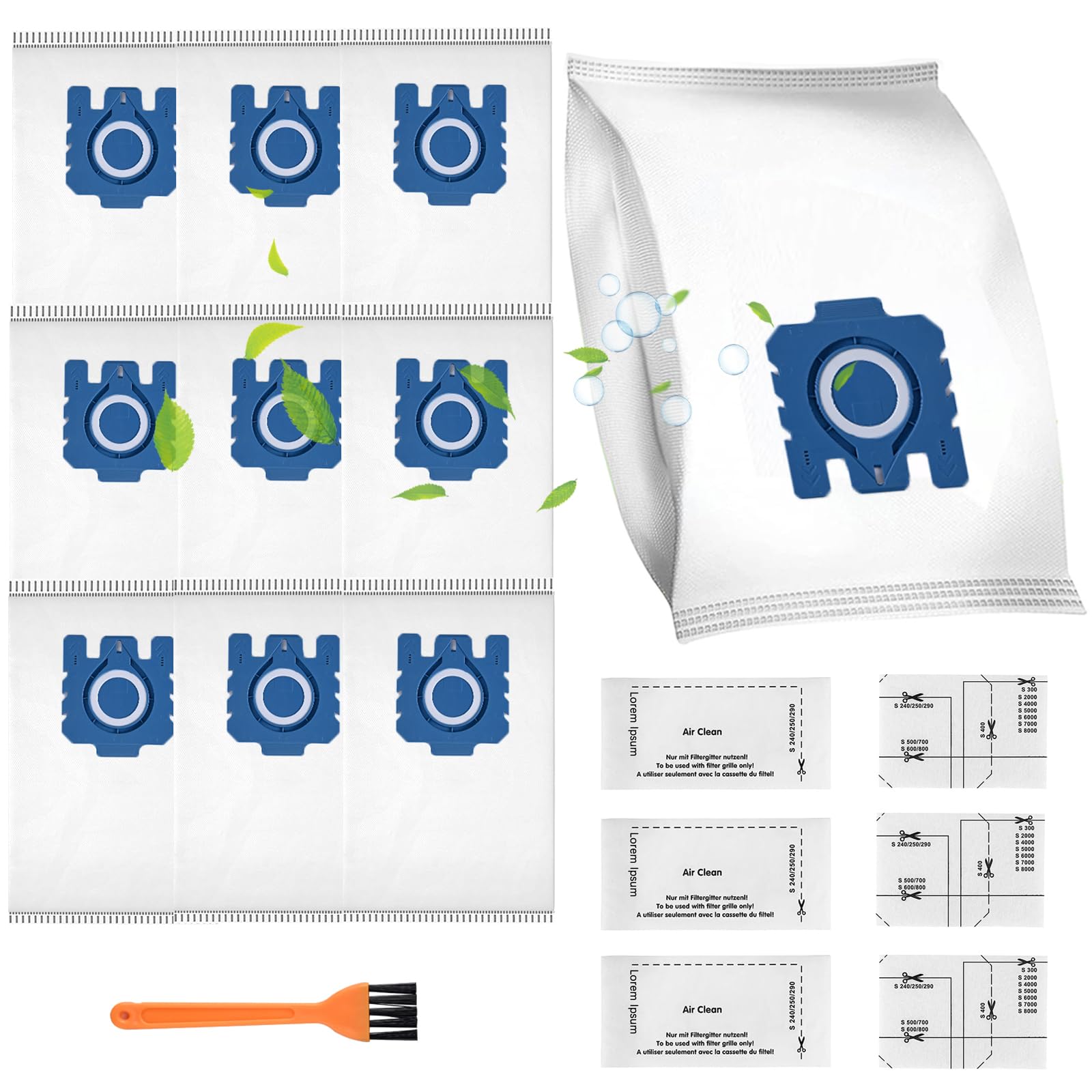 Jolof Store GN Vacuum Bags for Miele C1 C2 C3 S2 S5 S8 | 10 Pack