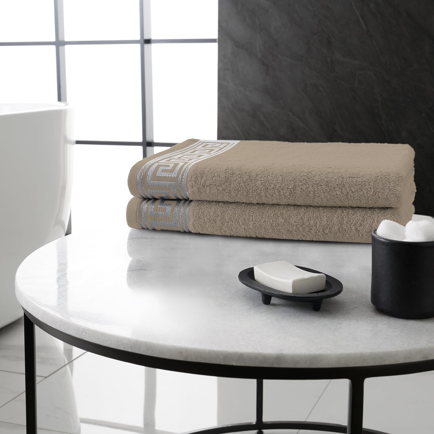 GC Gaveno Cavailia Egyptian Cotton Bath Sheet Towel Set | 2-Piece 500 GSM