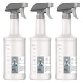 MR.SIGA 24 oz HDPE Plastic Spray Bottles, Leak Proof Nozzle, 3 Pack