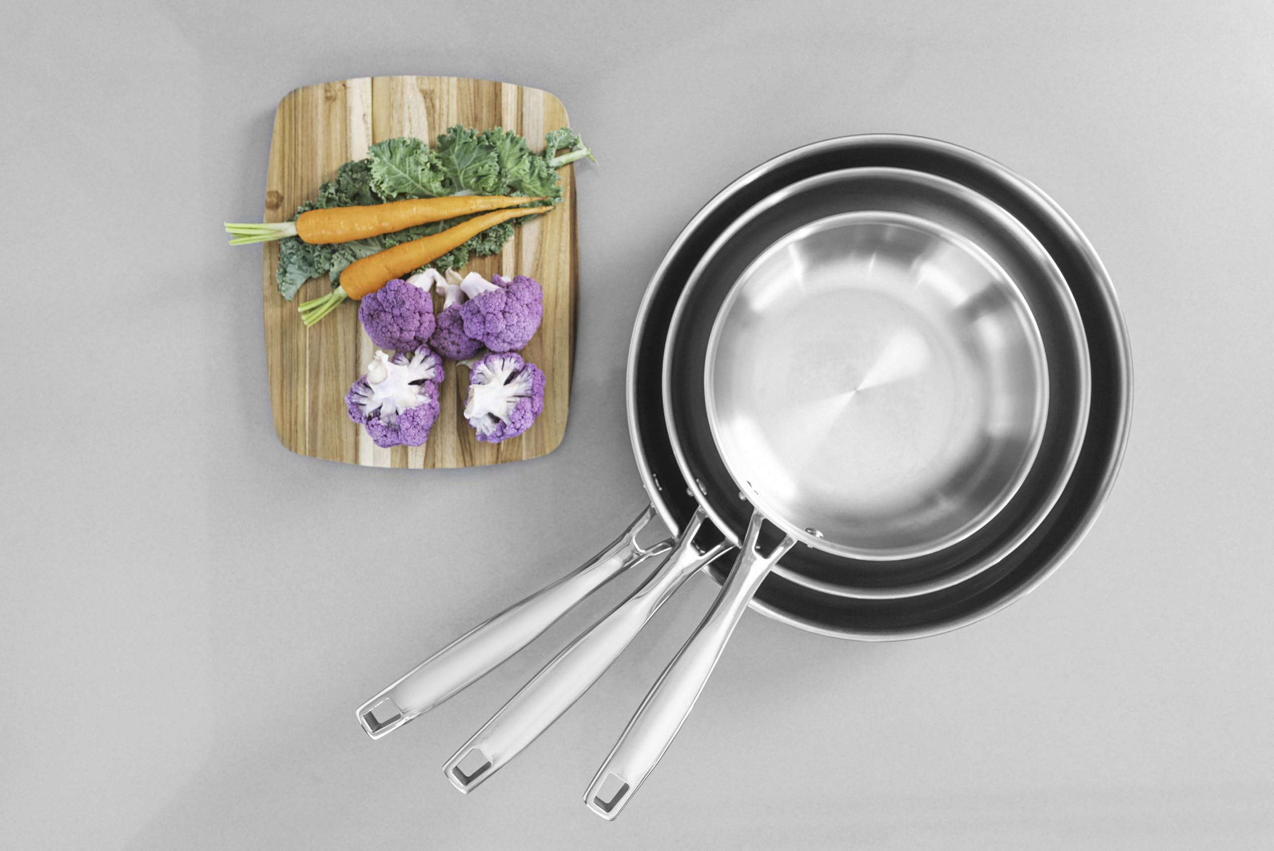Tramontina Grano Stainless Steel Frying Pan | 20 cm Induction Cookware