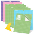 Lya Vinyl 8-Pack Cutting Mats for Cricut - 12x12 Variety Grip Set