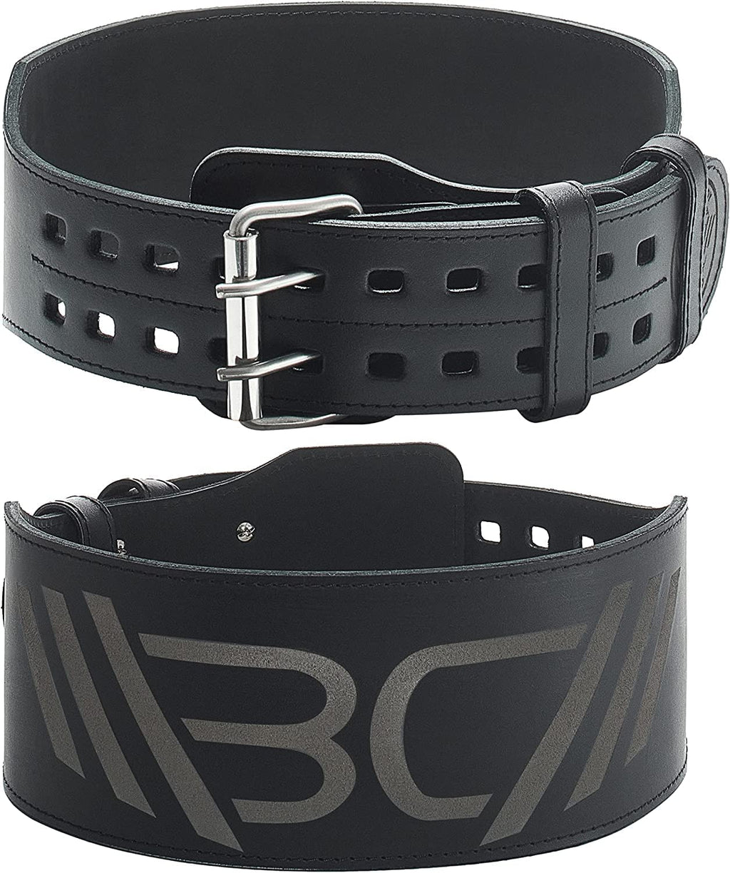 WARM BODY COLD MIND Weight Lifting Belt | 4" Genuine Leather Gym Belt