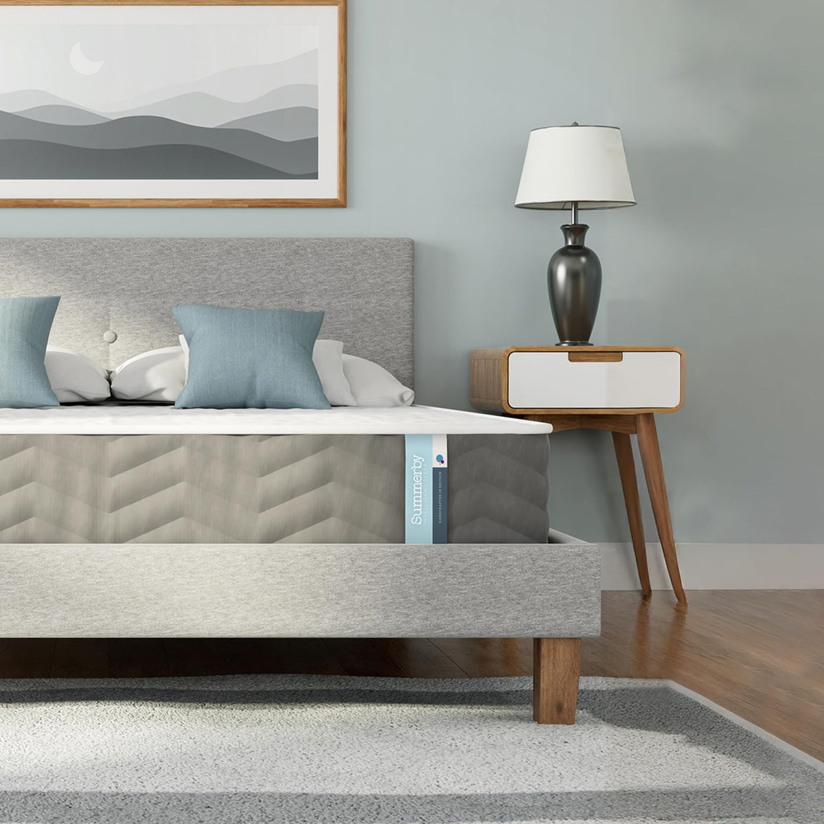 Summerby Sleep Three Zone King Mattress Memory Foam & Coil Spring Hybrid Mattress, 150cm x 200cm, Comfy & Affordable, Orthopaedic for King Bed
