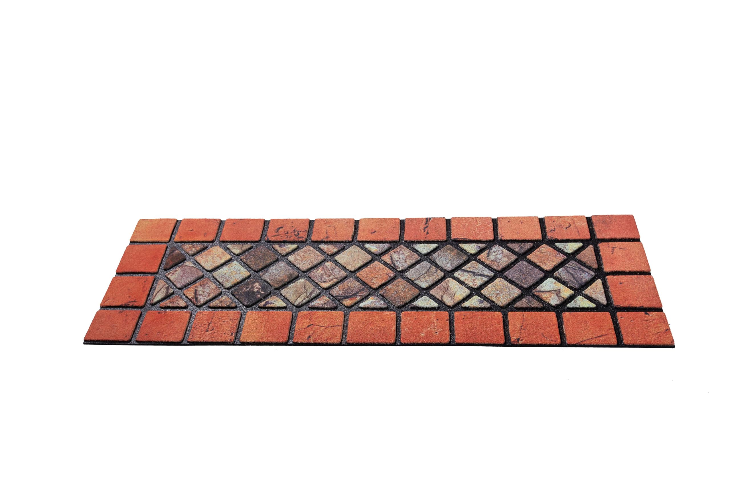 Nicoman Eco-Friendly Narrow Doormat – Recycled Rubber 4 Pack, 75x25cm