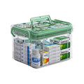 Sightday Medicine Storage Box,Household Medicine Storage Box Organiser,Double Layers First Aid Box,Multi Grid Portable with Lid Medication Cabinet