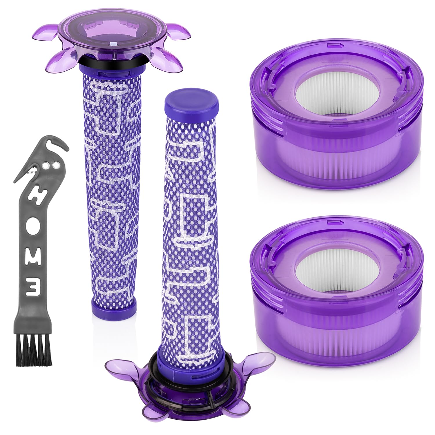 Dyson V8 Filter Replacement | 2 Pre-Filters & 2 HEPA Post-Filters