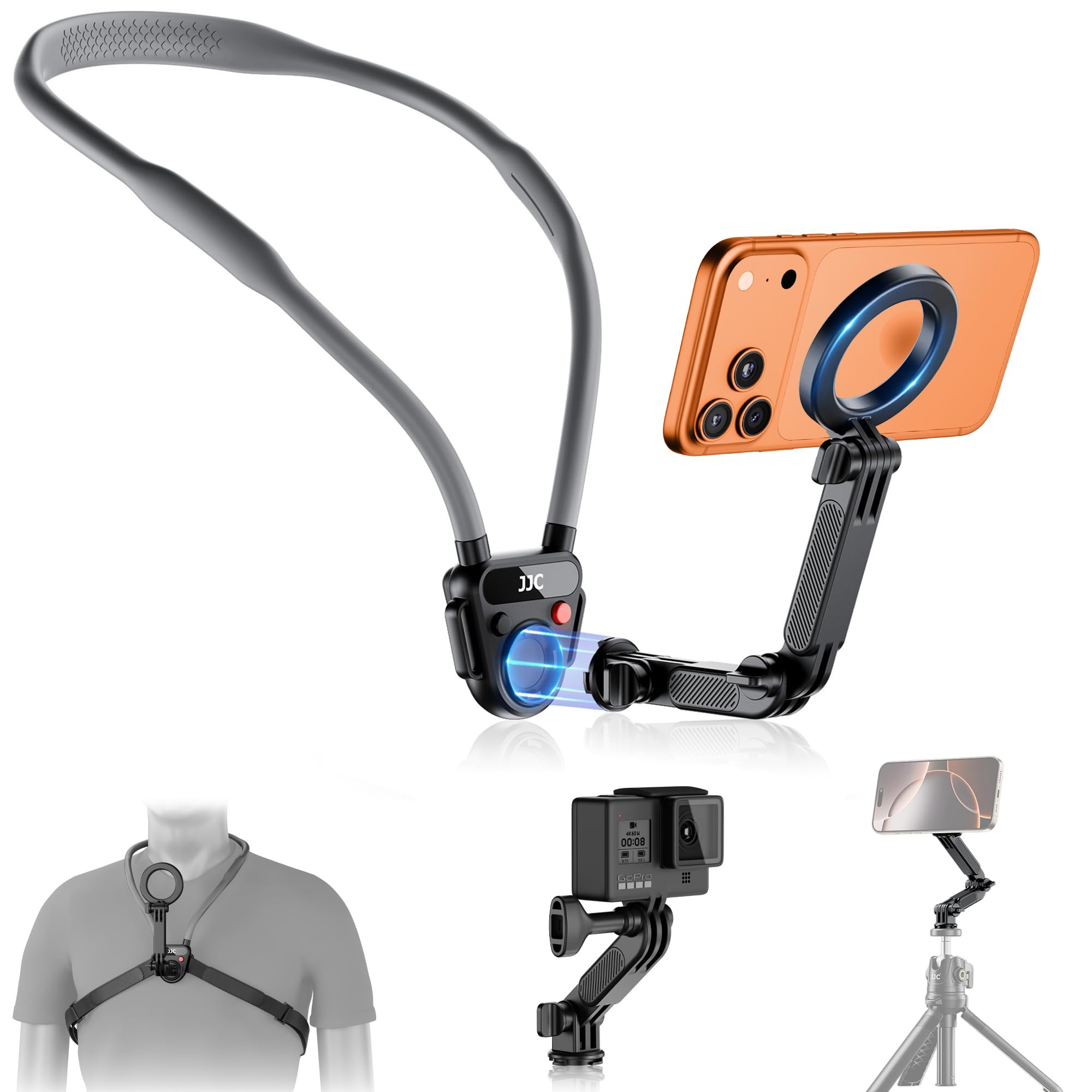 Magnetic Neck Mount – Quick Release POV Phone & Camera Holder