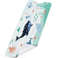 NiBaby Non-Slip Bath Mat with Suction Cups, 102 x 41 cm, Whale Design - image 1