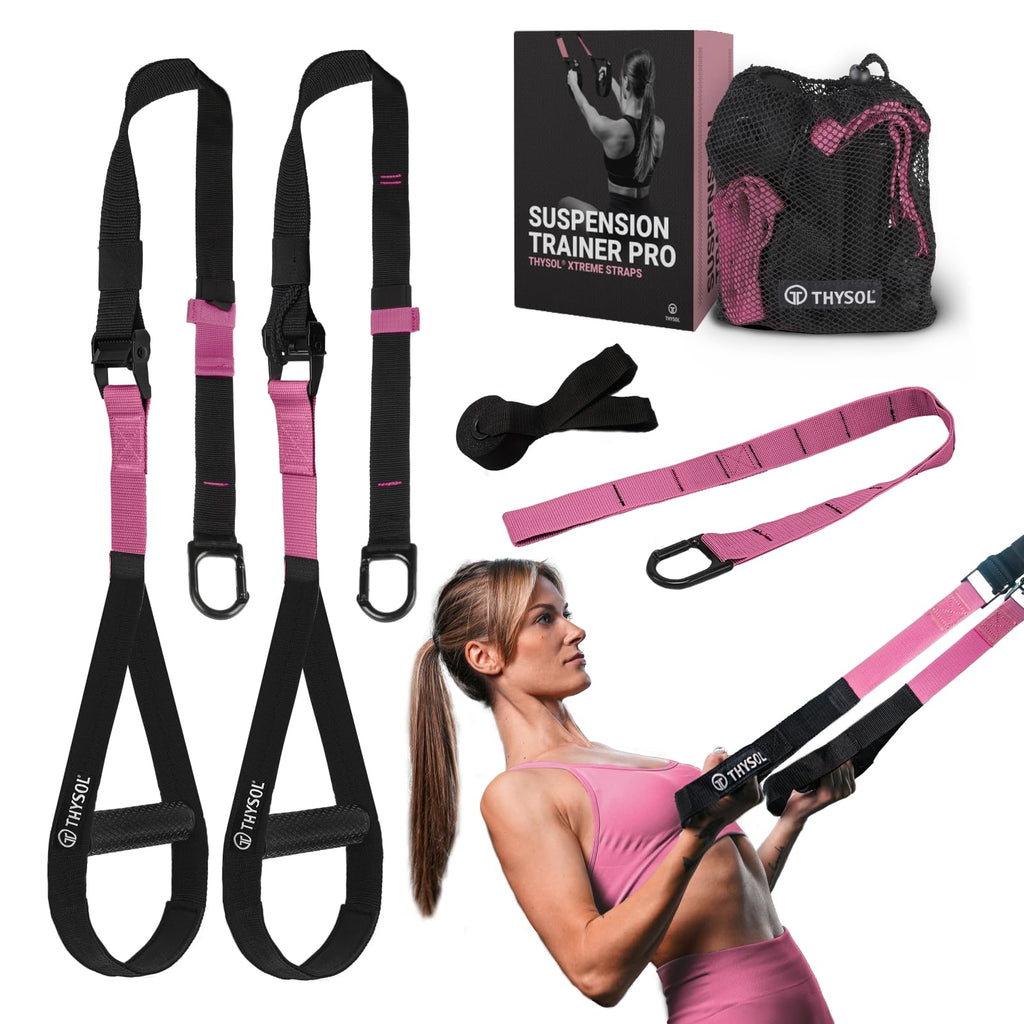 THYSOL Suspension Trainer Pro Xtreme - Full Body Sling Trainer Set