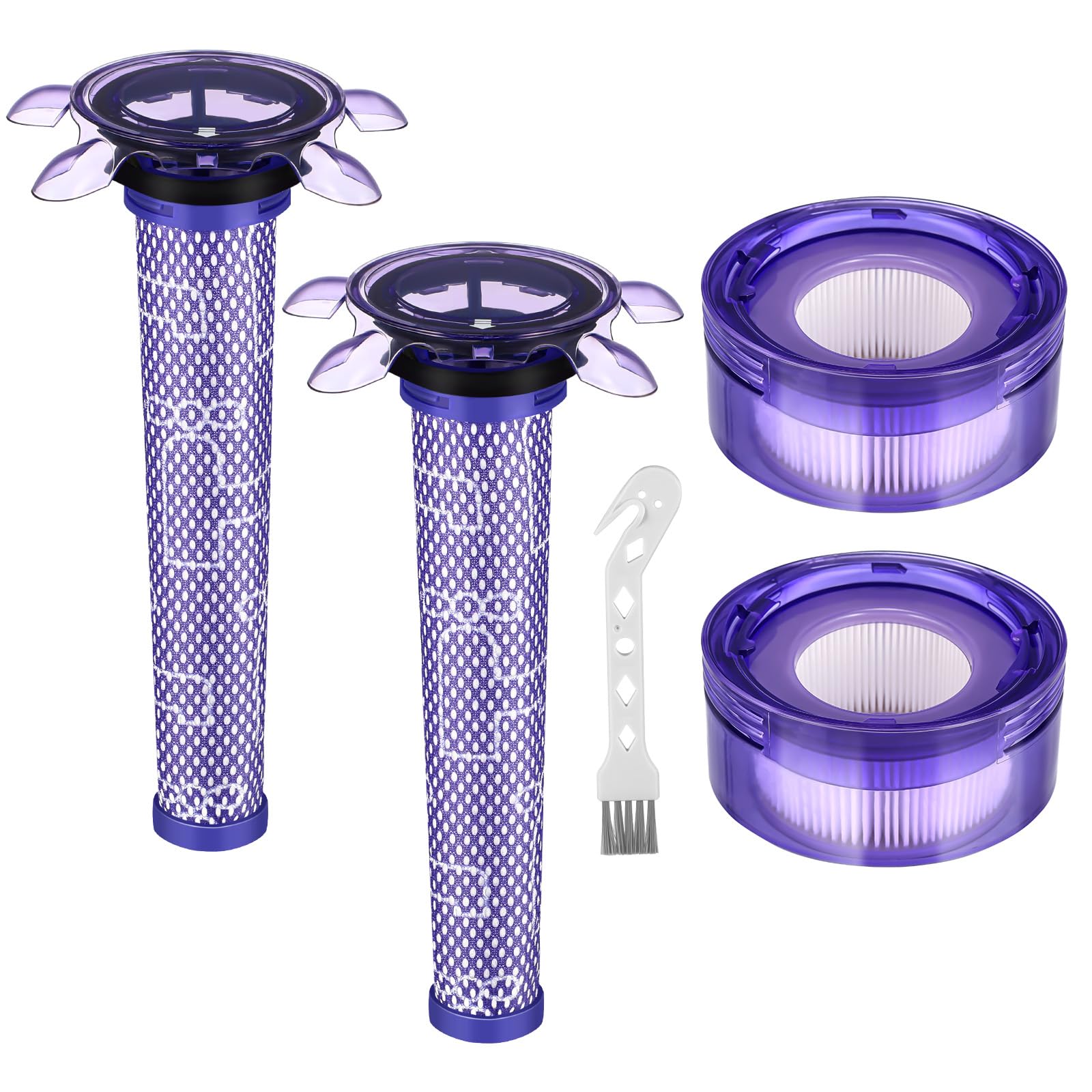 V8 Vacuum Filter Set for Dyson SV25 SV37 - 4 Pack