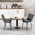 Clevich Dining Chairs Set of 2 | PU Leather Upholstered Kitchen Chairs