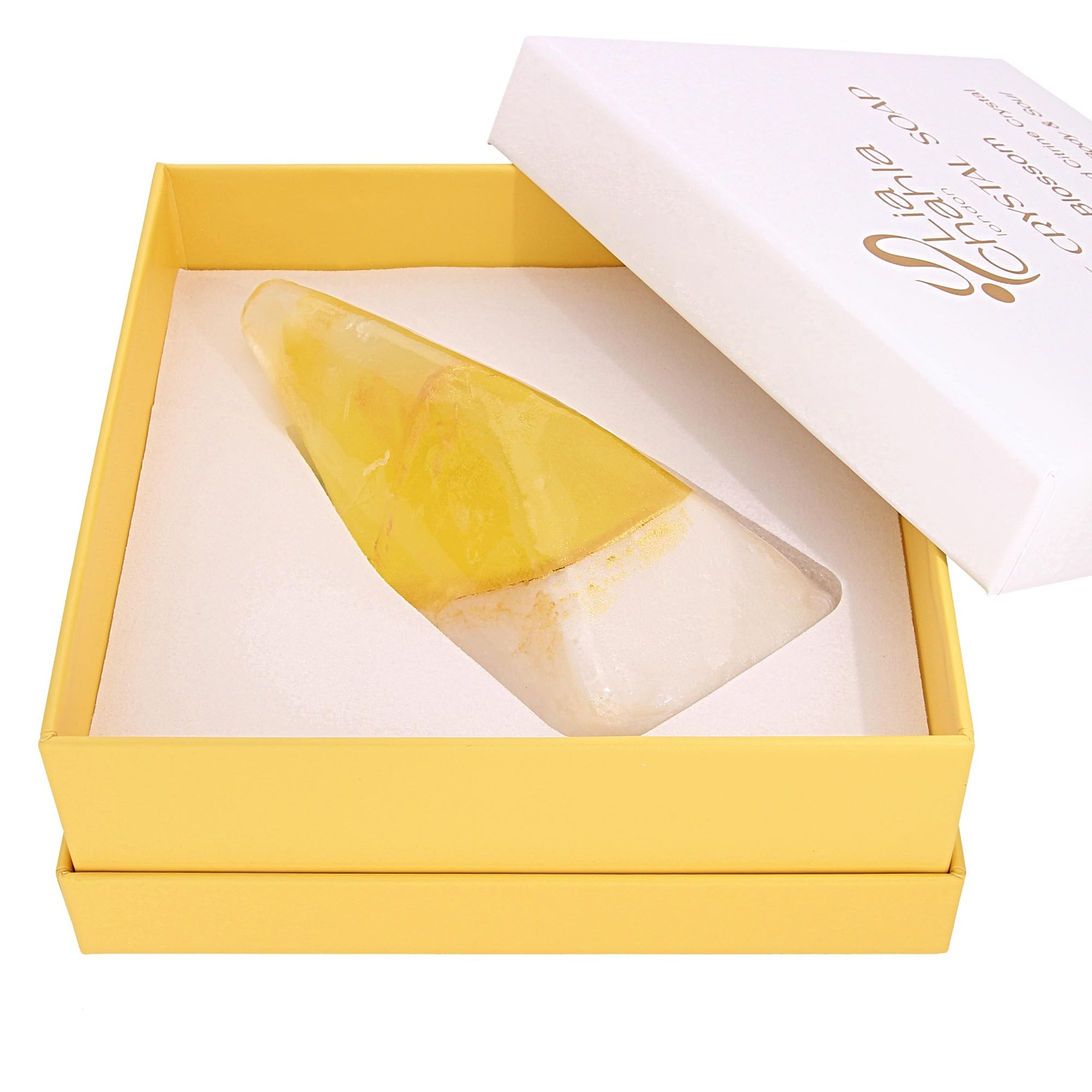 Citrine Crystal Soap Bar | Orange Blossom Organic Vegan Gift