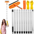 4.2m Window Cleaning Kit – Long Reach Squeegee with 10 Poles