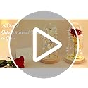 Galaxy Eternal Rose in Glass Dome – LED Artificial Flower Gift