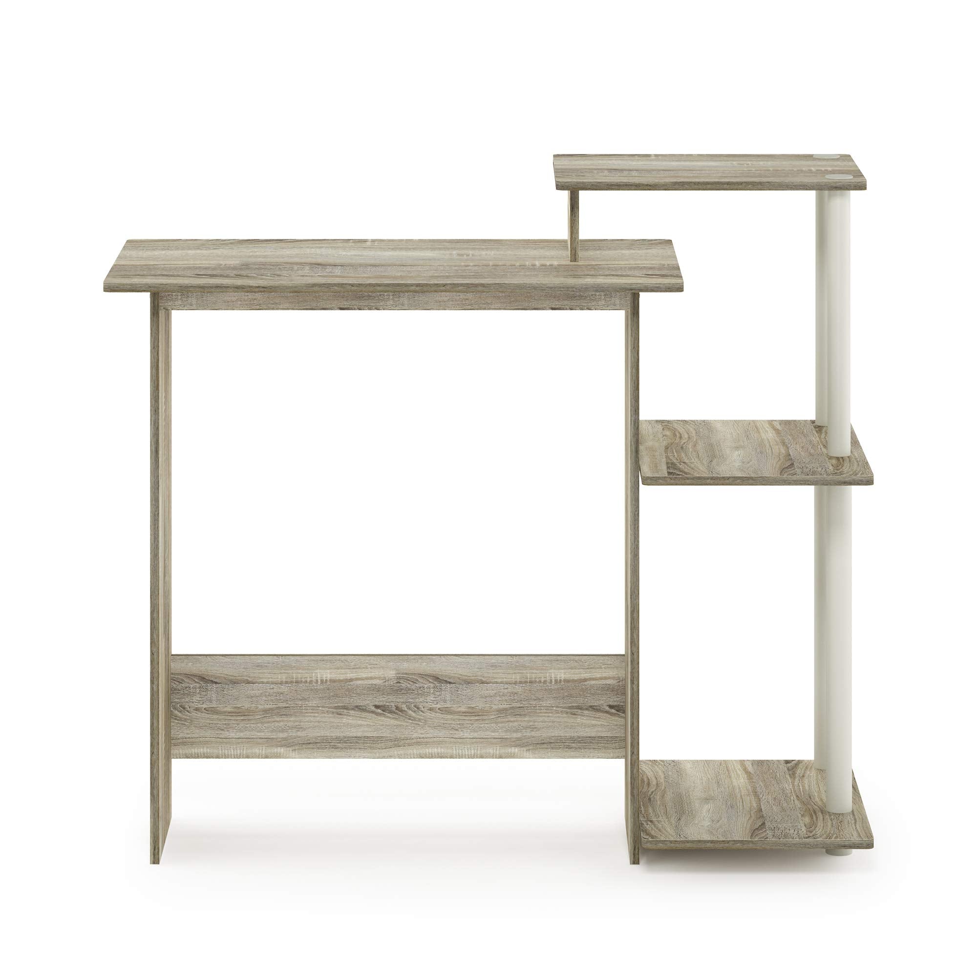 Furinno Efficient Home Laptop Computer Desk – Sonoma Oak/White