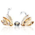 Jolof Store Crystal Golden Swans Set – 50th Anniversary Gift