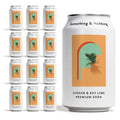 Something & Nothing Ginger & Lime Sparkling Water - 12 x 330ml Cans
