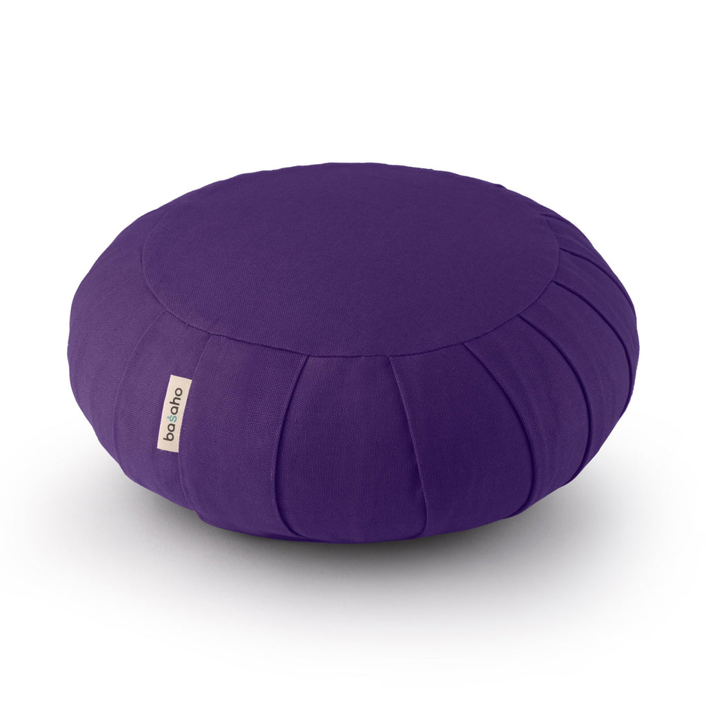 Basaho Classic Zafu Meditation Cushion - Organic Cotton & Buckwheat