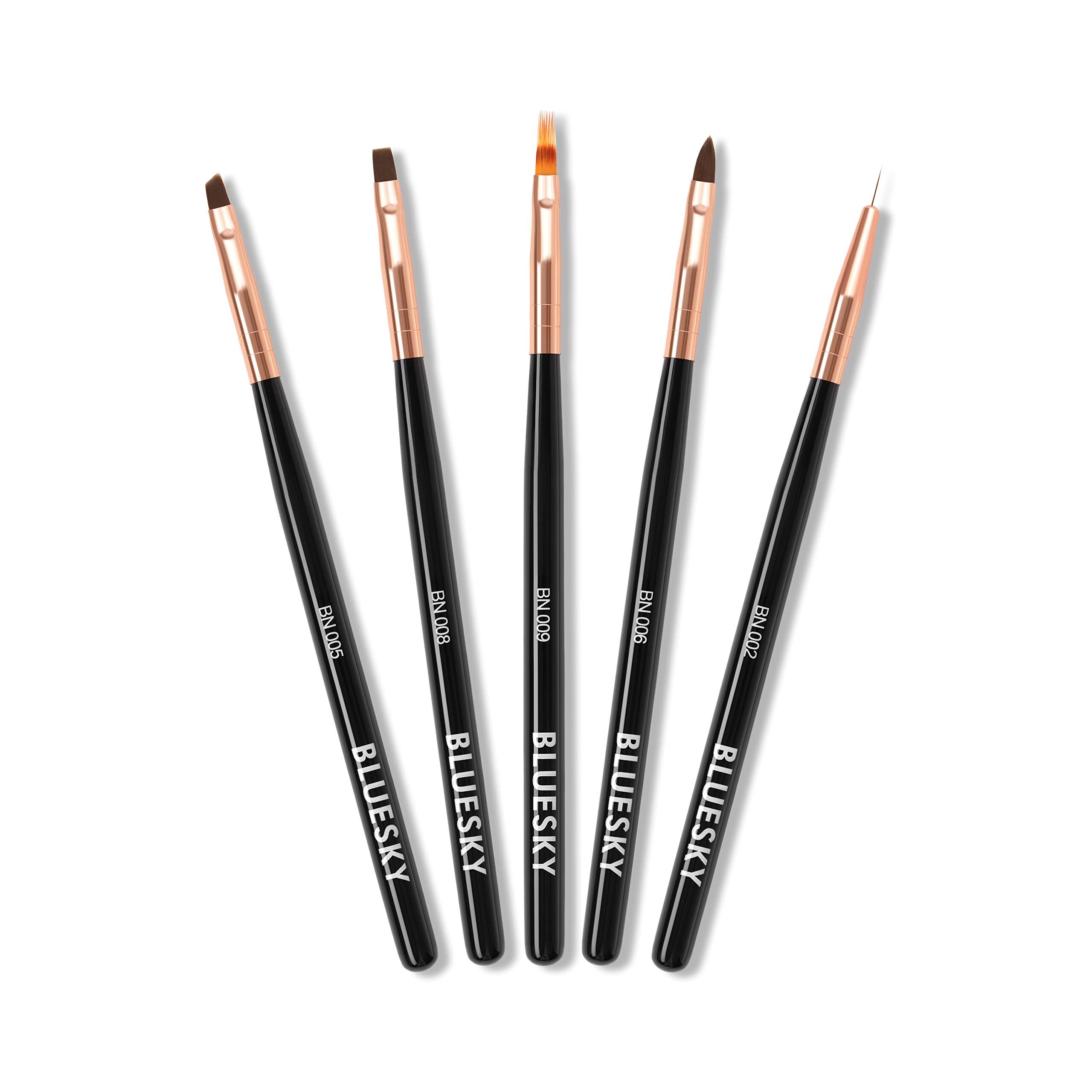 Bluesky 5pcs Nail Art Brushes Set – Professional Ombre & Liner Design Tools