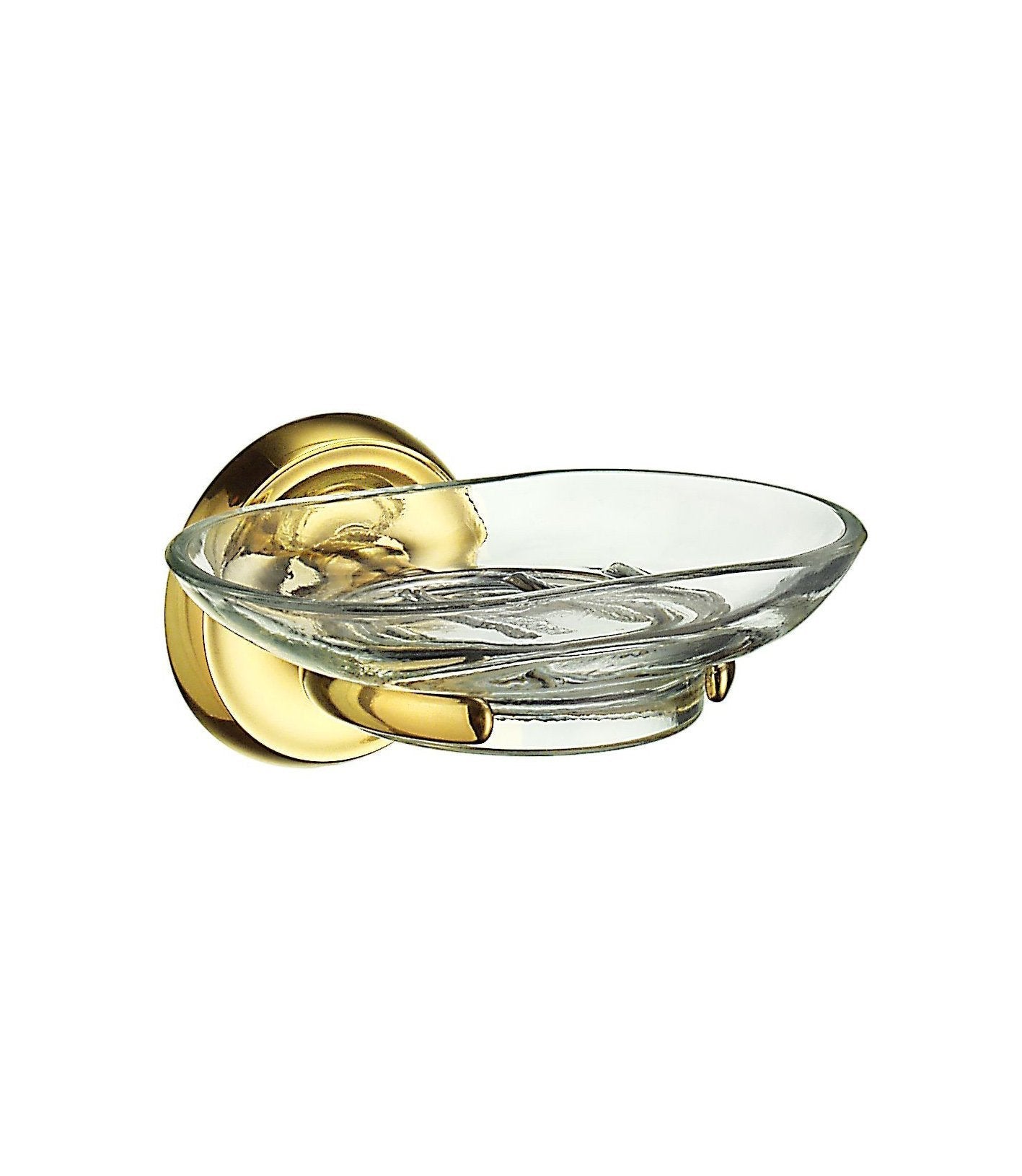 Smedbo Villa Wall Mounted Glass Soap Dish Holder – Polished Brass