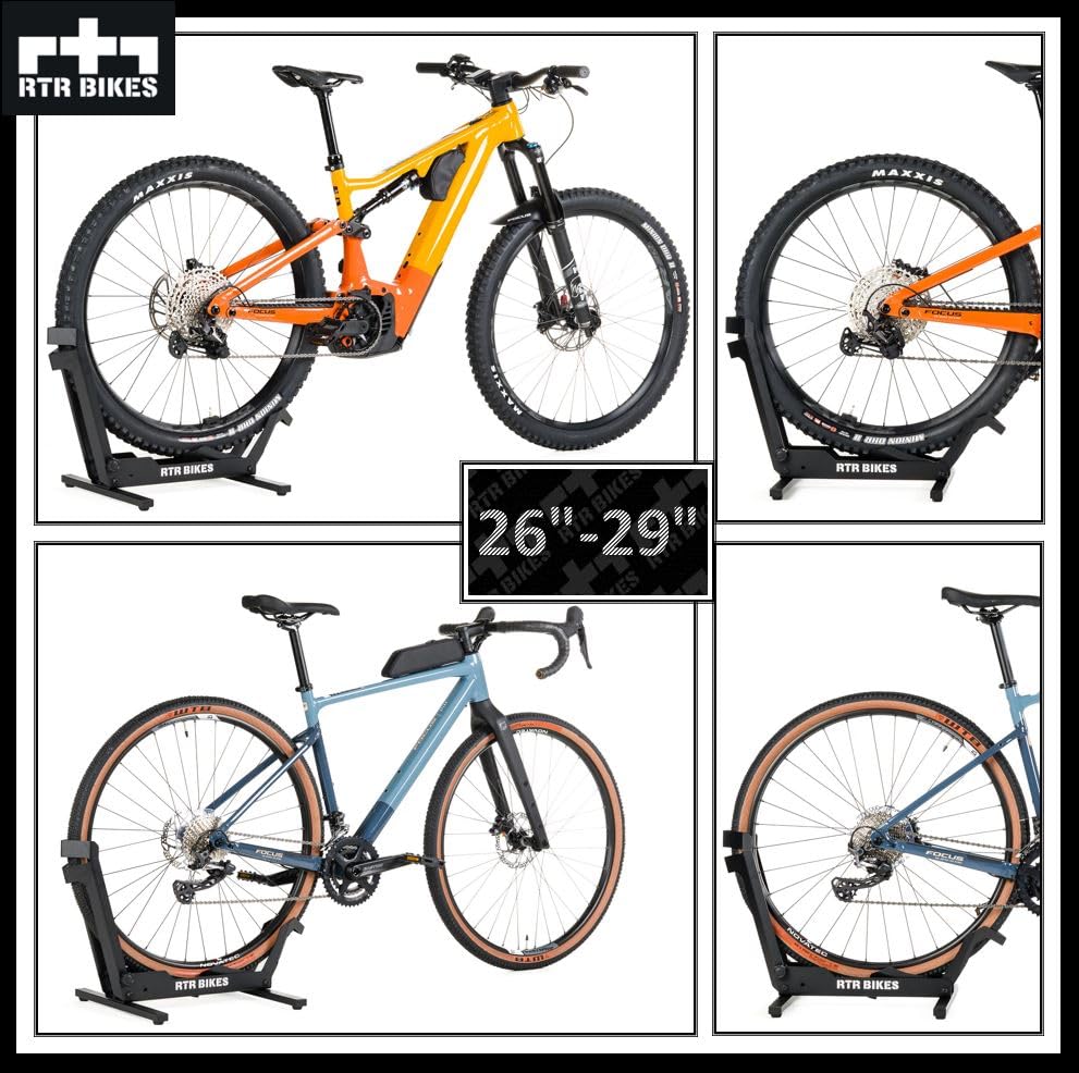 RTR BIKES Brutus Professional Bike Stand – Heavy Duty Storage for 26-29"