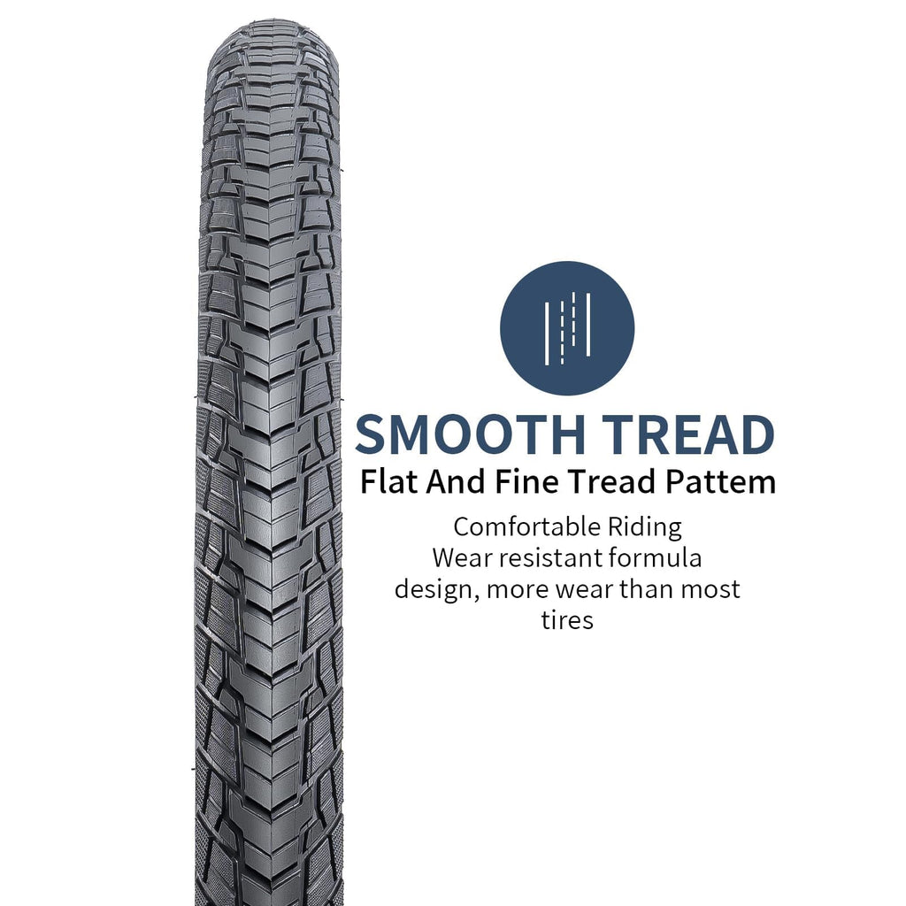 YunSCM 700x35C Road Bike Tyres and Inner Tubes Set - 28 Inch 2-Pack