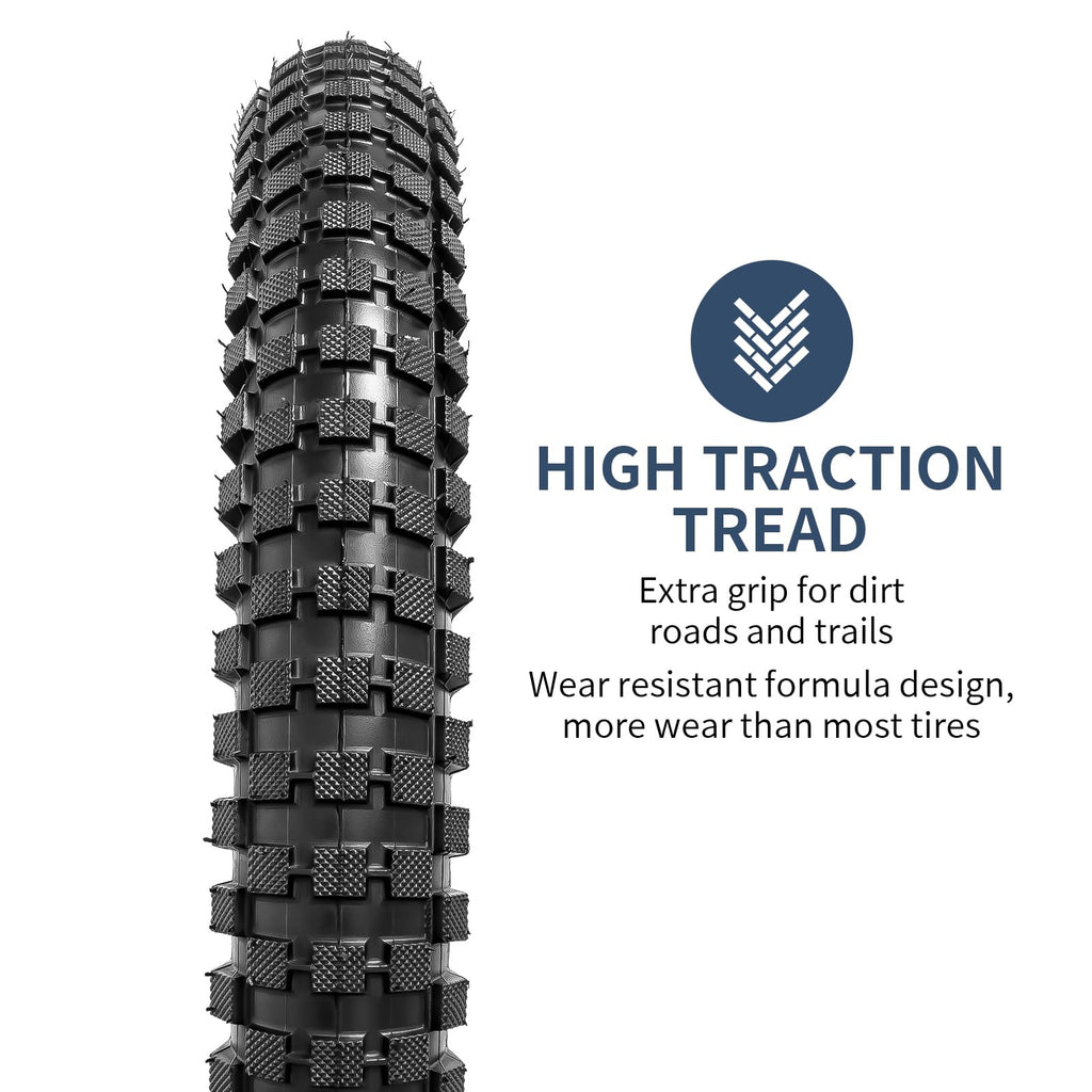 YunSCM 16x2.40 Foldable Bike Tyres and Tubes Set – 2-Pack Schrader Valve