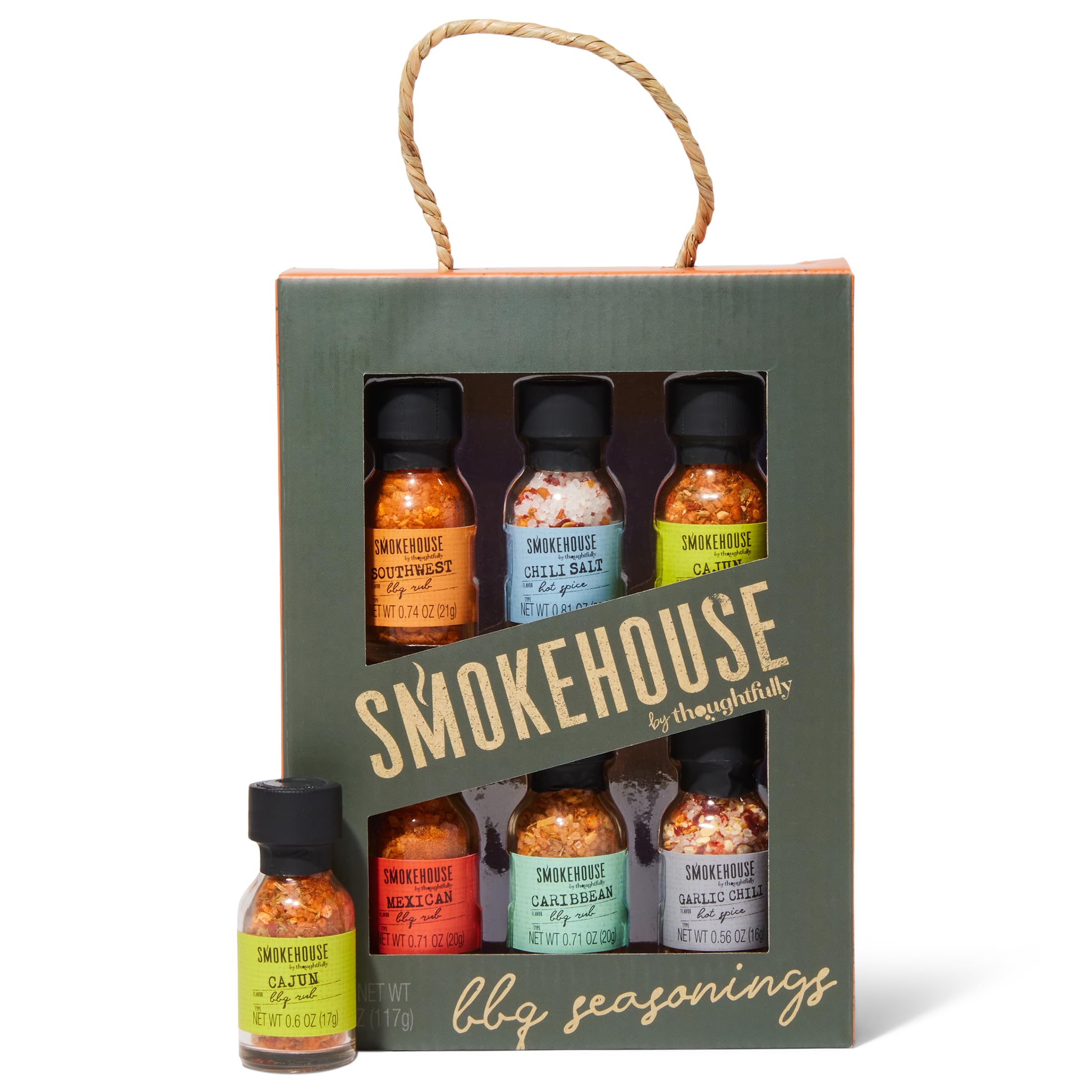 Thoughtfully Gourmet BBQ Seasoning Collection – 6 Pack Variety Spice Set