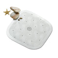 Rayen Non-Slip Shower Mat – Natural Rubber Anti-Slip Bath Mat, White