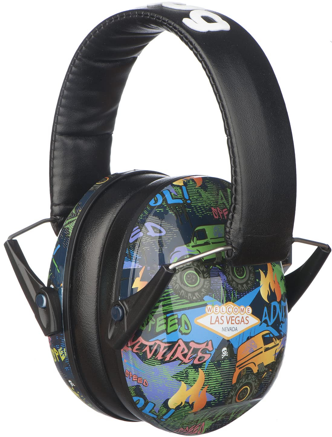 Kids Ear Defenders – Noise Cancelling Earmuffs, Monster Trucks