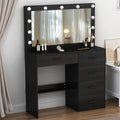 Buildonely Vanity Desk with LED Mirror | 5 Drawers Modern Dressing Table