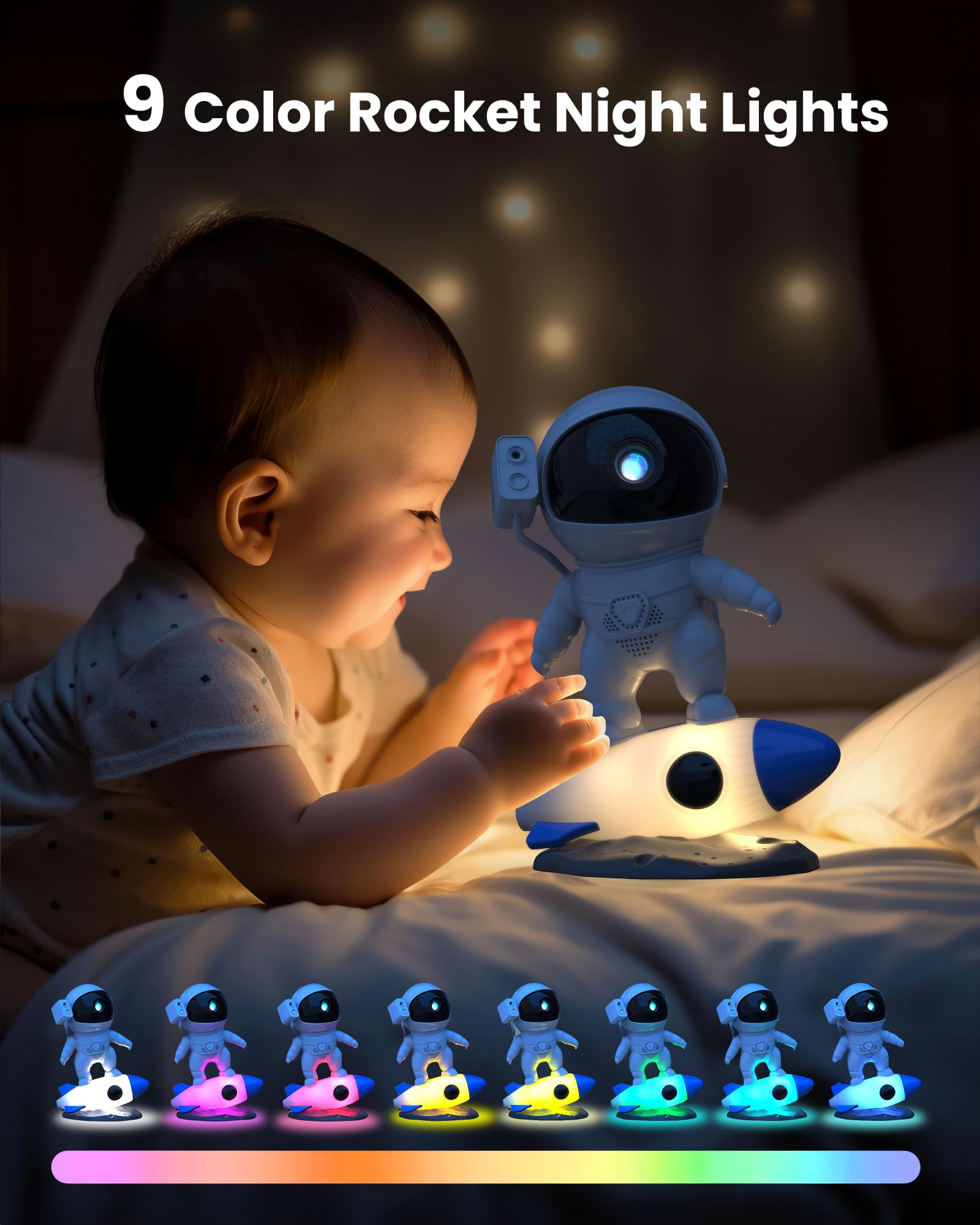 MERTTURM Astronaut Galaxy Planetarium Projector | 13 HD Film Discs
