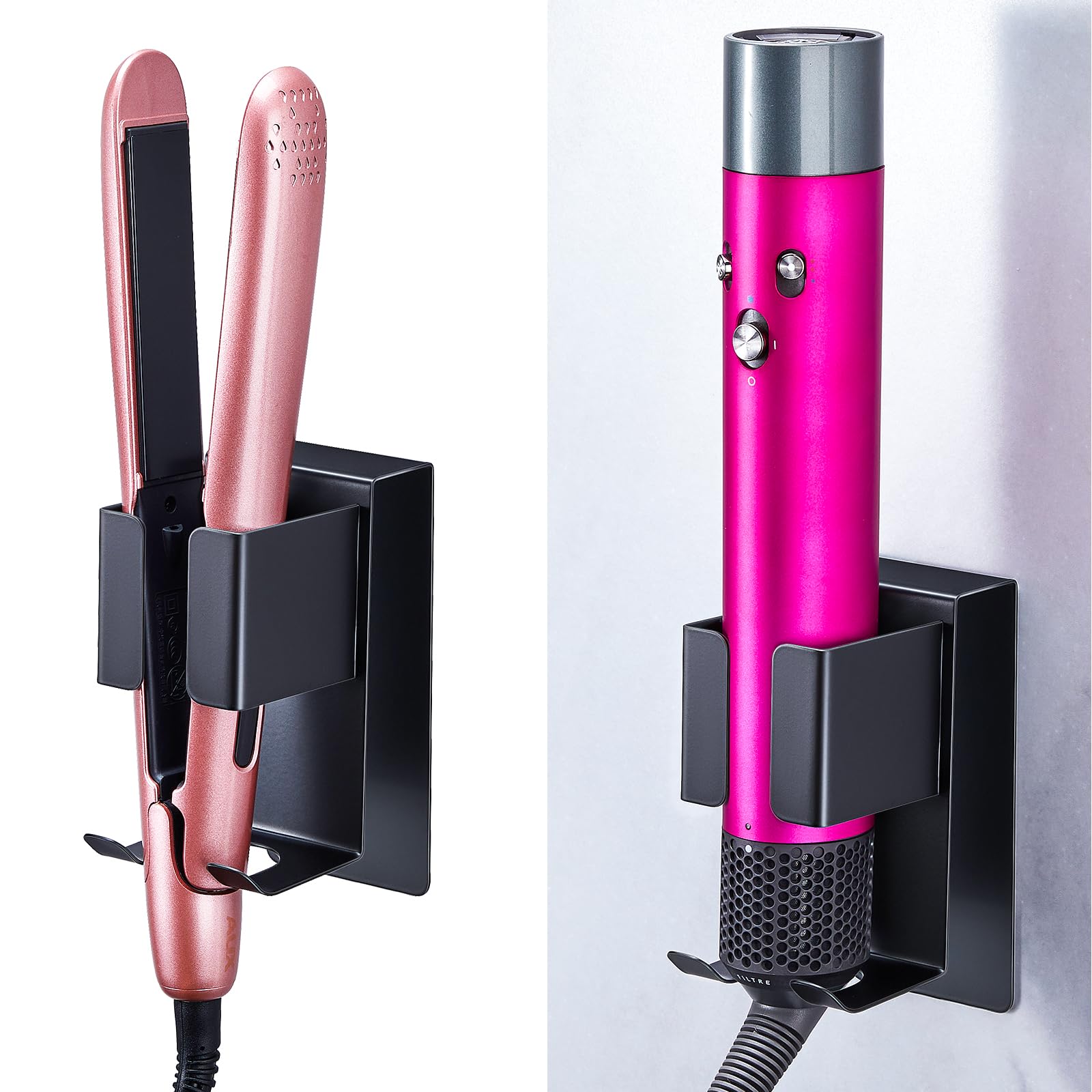 YAYINLI Hair Dryer Holder Wall Mounted | Adhesive Metal Tool Organizer