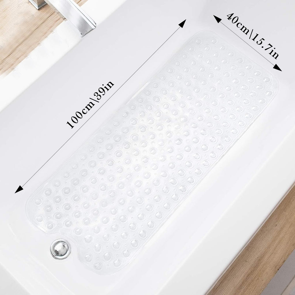 Non Slip Bathroom Mat with Suction Cups Washable Bathtub Floor Rug - image 2