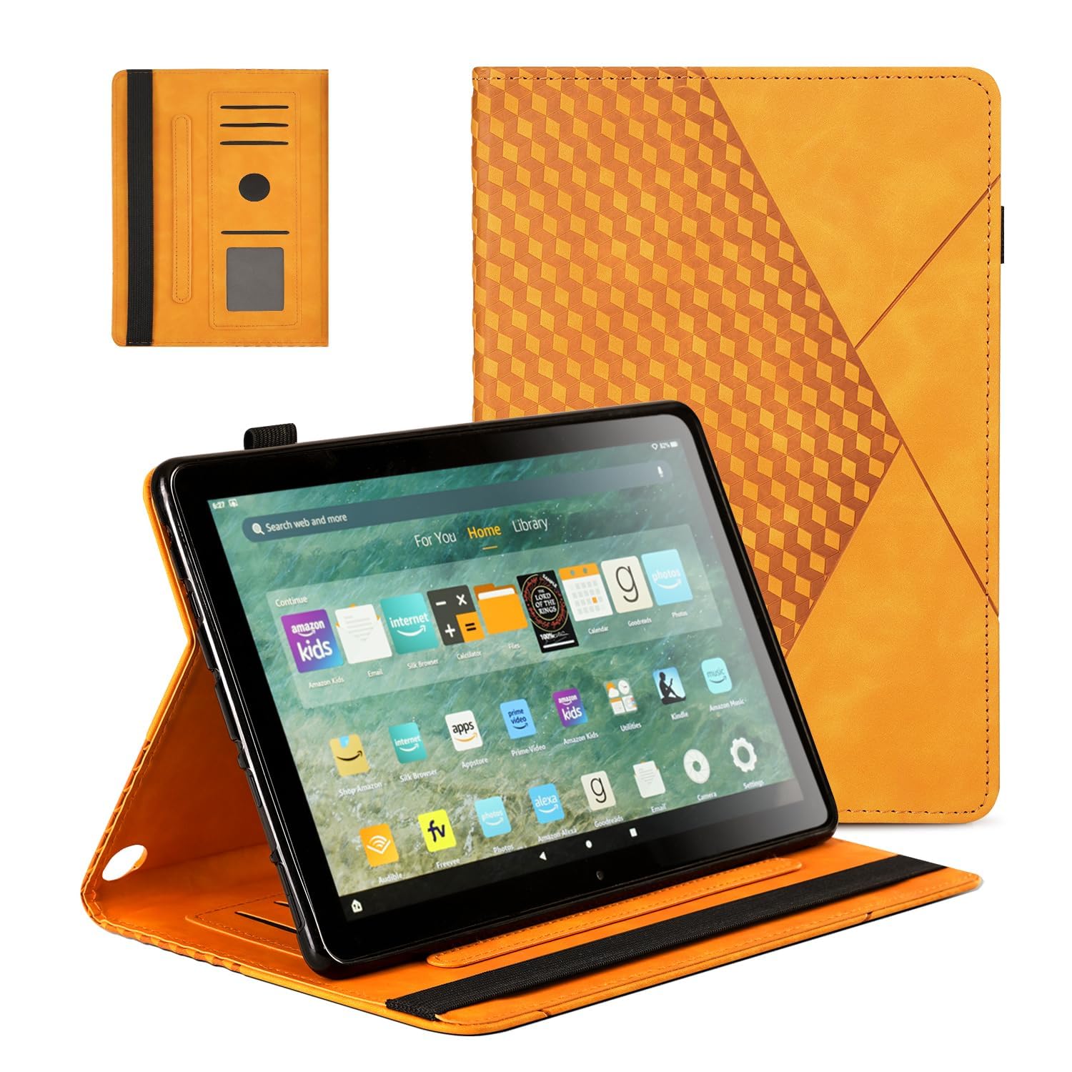Yingphia Fire HD 8 & 8 Plus Case - Premium TPU Auto Wake/Sleep - Khaki