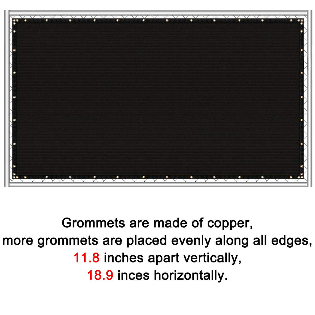 Sunnyglade Privacy Fence Screen - 5' x 50' Heavy Duty HDPE Mesh, Black
