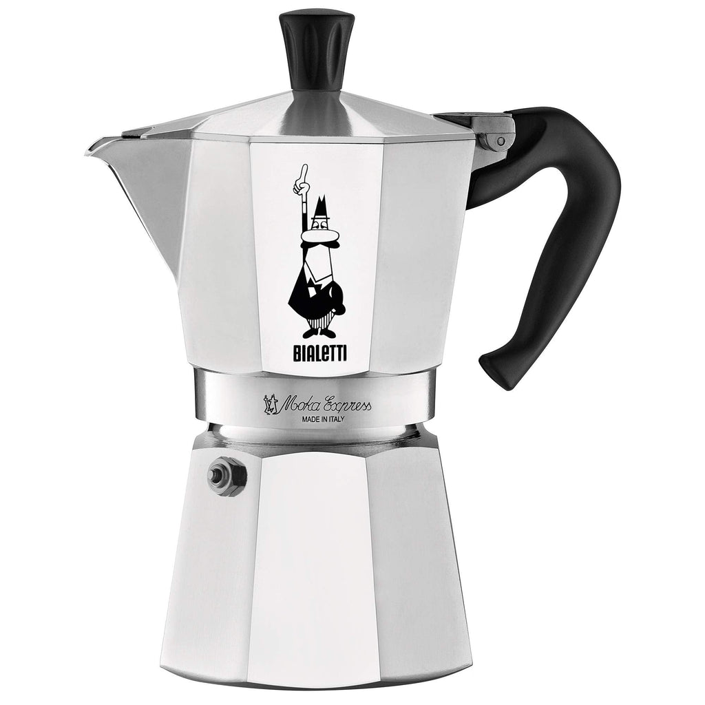 Bialetti Moka Express 6-Cup Stovetop Espresso Maker | Polished Aluminum