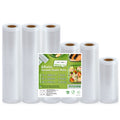 Anysea Vacuum Sealer Rolls - 6 Pack BPA-Free Heavy Duty Food Saver Bags