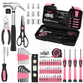 Jolof Store 143pc Pink Household Tool Set with Toolbox Storage Case