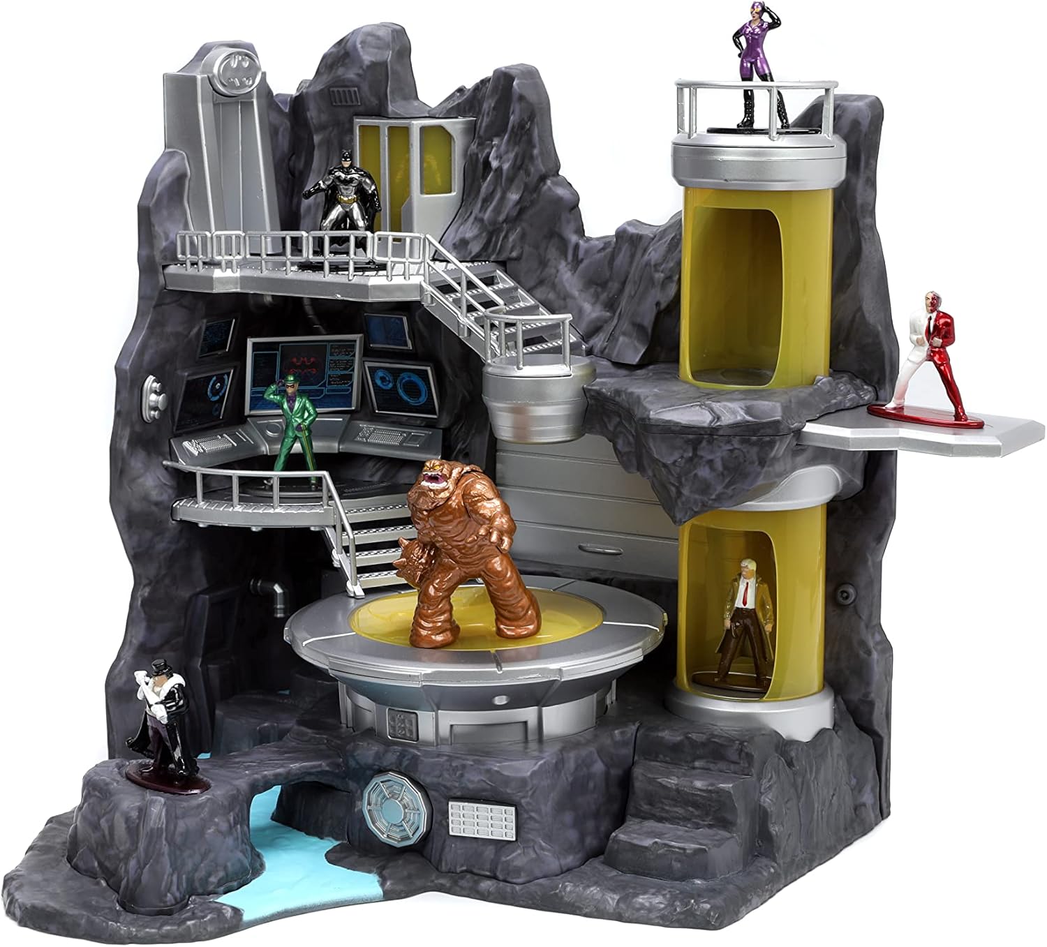 Batman Batcave NanoScene by Snaps | Includes 2 Figures & Light-Up Signal